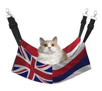 KIRROWE Flag of Hawaii American Reversible Cat Hanging Hammock-Double-Sided Pet Cage Hammock Hanging Bed Resting Sleepy Pad for Small Animals Pets