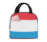 KIRROWE Flag of Luxembourg Lunch Bag for Women & Men, Durable Oxford Fabric & Thick Foil, Perfect for Workand Outdoor Activities