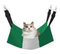 KIRROWE Flag of Nigeria Reversible Cat Hanging Hammock-Double-Sided Pet Cage Hammock Hanging Bed Resting Sleepy Pad for Small Animals Pets