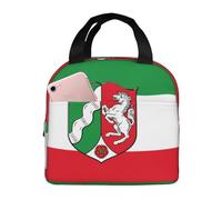KIRROWE Flag of North Rhine Westphalia Lunch Bag for Women & Men, Durable Oxford Fabric & Thick Foil, Perfect for Workand Outdoor Activities