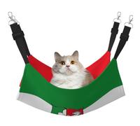 KIRROWE Flag of North Rhine Westphalia Reversible Cat Hanging Hammock,Double-Sided Pet Cage Hammock Hanging Bed Resting Sleepy Pad for Small Animals Pets