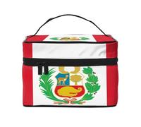 KIRROWE Flag of Slovakia Travel Makeup Bag for Women, Portable Cosmetic Case,Large Capacity Organizer Pouch All Your Beauty Essentials, Black, One Size