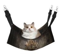 KIRROWE Forgotten Christmas Reversible Cat Hanging Hammock-Double-Sided Pet Cage Hammock Hanging Bed Resting Sleepy Pad for Small Animals Pets