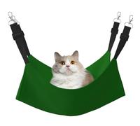 KIRROWE Greener Reversible Cat Hanging Hammock-Double-Sided Pet Cage Hammock Hanging Bed Resting Sleepy Pad for Small Animals Pets
