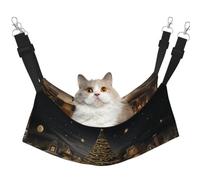 KIRROWE Huge Christmas Tree in The House Reversible Cat Hanging Hammock-Double-Sided Pet Cage Hammock Hanging Bed Resting Sleepy Pad for Small Animals Pets