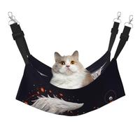 KIRROWE Magical Whale Reversible Cat Hanging Hammock-Double-Sided Pet Cage Hammock Hanging Bed Resting Sleepy Pad for Small Animals Pets