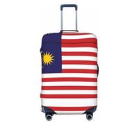 Kirrowe Malaysia Flag Luggage Cover Suitcase Protector Anti-Scratch Luggage Cover Fits 18-32inch Luggage, Black, M