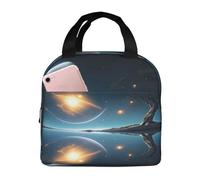 KIRROWE Moonlight in Dreams Lunch Bag for Women & Men, Durable Oxford Fabric & Thick Foil, Perfect for Workand Outdoor Activities