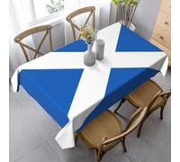 KIRROWE Scottish Flag Tablecloth - 35x55 Inch Tablecloths Rectangular - Table Cloth for Kitchen Dinning Tabletop Decoration Easy to Clean