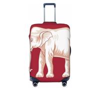 Kirrowe Siamese Sovereignty Flag Luggage Cover Suitcase Protector Anti-Scratch Luggage Cover Fits 18-32inch Luggage, Black, M