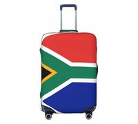Kirrowe South Africa Flag Luggage Cover Suitcase Protector Anti-Scratch Luggage Cover Fits 18-32inch Luggage, Black, XL
