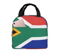 KIRROWE South Africa flag Lunch Bag for Women & Men, Durable Oxford Fabric & Thick Foil, Perfect for Workand Outdoor Activities
