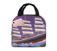KIRROWE The giant wheel under lightning Lunch Bag for Women & Men, Durable Oxford Fabric & Thick Foil, Perfect for Workand Outdoor Activities