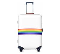 Kirrowe The Jewish Flag Luggage Cover Suitcase Protector Anti-Scratch Luggage Cover Fits 18-32inch Luggage, Black, M