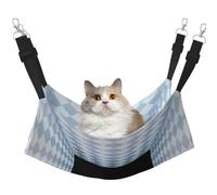 KIRROWE Three-Dimensional Space Reversible Cat Hanging Hammock-Double-Sided Pet Cage Hammock Hanging Bed Resting Sleepy Pad for Small Animals Pets