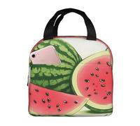 KIRROWE very appetizing cartoon watermelon Lunch Bag for Women & Men, Durable Oxford Fabric & Thick Foil, Perfect for Workand Outdoor Activities