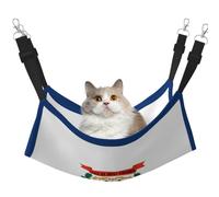 KIRROWE West Virginia Flag Reversible Cat Hanging Hammock-Double-Sided Pet Cage Hammock Hanging Bed Resting Sleepy Pad for Small Animals Pets