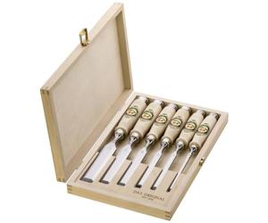Kirschen 1101000 Number 1101 Firmer Chisel Set with Hornbeam Handles - Multi-Colour (6-Piece)