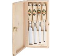 Kirschen 1141000 Number 1141 Firmer Chisel Set with Hornbeam Handles - Multi-Colour (4-Piece)