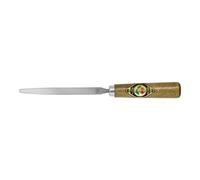 Kirschen 3914000 Oval Scraper Burnisher with Wooden Handle, Brown/Grey
