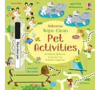 Kirsteen Robson Wipe-Clean Pet Activities Paperback Book Kirsteen Robson Multicolor