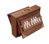 Kirtan Yoga World.com Shruti Box, Professional, Teak Wood, C to C, 30 x 22 x 8.5 cm, 2.5 kg, Tuned at 440Hz (432Hz on request)