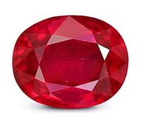 Kirti Sales Gems 3.25 Ratti Premium Ruby Stone from Burma with Laboratory Certified Card and Warranty Card {manik Stone Certificed/Manik Original Gemstone, Standard, Loose Manikya Natural