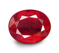 Kirti Sales Gems Certified Unheated Untreated Gemstone 7.25 Ratti 6.75 Carat Natural Burmese Ruby Manic Loose Gemstone for Men and Women Free Size Natural