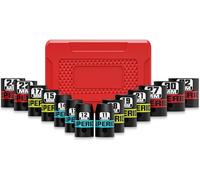 KIRXST 1/2" Drive Impact Socket Set, 14 Piece Shallow Socket Set 11-32mm, Metric Sockets for Professional Automotive, Truck, Tractor & Home DIY Repair