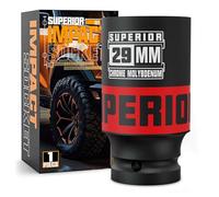 KIRXST 1/2 Inch Drive Deep Impact Socket 29mm Metric Jumbo Sockets, Axle Nut Socket for Car Wheel Hub Nuts, Trucks, Large Construction Machinery and Equipment