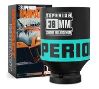 KIRXST 1/2 Inch Drive Deep Impact Socket 36mm Metric Jumbo Sockets, Axle Nut Socket for Car Wheel Hub Nuts, Trucks, Large Construction Machinery and Equipment