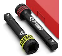 KIRXST 1" Impact Socket Extension Bar Set, 2 Piece Drive Extension Bar 150mm 250mm, CR-V Steel Wrench Extender for Tire Change, Engine Repair & General Maintenance