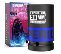 KIRXST 3/4 Inch Drive Deep Impact Socket 30mm Metric Jumbo Sockets, Axle Nut Socket for Car Wheel Hub Nuts, Trucks, Large Construction Machinery and Equipment