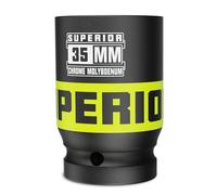 KIRXST 3/4 Inch Drive Deep Impact Socket 35mm Metric Jumbo Sockets, Axle Nut Socket for Car Wheel Hub Nuts, Trucks, Large Construction Machinery and Equipment