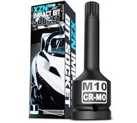 KIRXST Impact Triple Square Spline Bit Socket, 1/2" Drive M10 Spline Bit Socket, CR-MO Steel