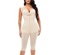 KIRYU BBL Stage 2 Faja Colombianas Bodysuit for Women Tummy Control Shapewear Post Surgery Compression Garment Body Shaper, Skin, S