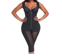 KIRYU BBL Stage 2 Faja Colombianas Bodysuit for Women Tummy Control Shapewear Post Surgery Compression Garment Body Shaper, Black, S
