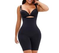 KIRYU BBL Stage 2 Fajas Colombianas Shapewear for Women Tummy Control Seamless Butt Lifter Bodysuit Post Surgery Body Shaper, Black, Medium