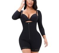 KIRYU BBL Stage 2 Fajas Colombianas Shapewear for Women Tummy Control Waist Trainer Post Surgery Body Shaper, Black, Large