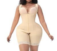 KIRYU BBL Stage 2 Fajas Colombians Shapewear Bodysuit for Women Postpartum Tummy Control Post Surgery Compression Body Shaper, Skin, XL