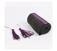 kiryu Car Steering Wheel Cover Suede Car Steering Wheel Cover Universal 38cm Leather Braid For Steering Wheel Hand Sewing Auto Steering Wrap With Needle Thread Steering Wheel Wrap (Color : Purple)