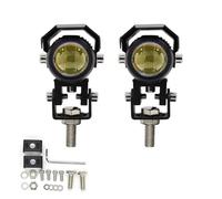 KIRYU Motorcycle Auxiliary For Motorcycle LED Lens Spotlight Two-color Far And Near Light External Headlight Auxiliary Fog Driving(1PC)