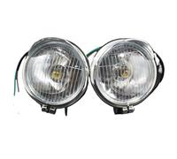 KIRYU Motorcycle Auxiliary For Sportster XL 883 1200 72 48 Dyna Softail 1 Pair Chrome Universal Motorcycle Fog Lights Headlight Lamp DC12V