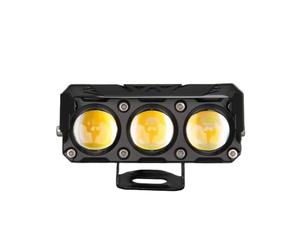 KIRYU Motorcycle Auxiliary For Three Eye Light Motorcycle LED Spotlight Dual Color Yellow And White High And Low Beam Lights