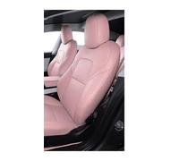 KIRYU Seat Covers kit Customized Color Car Seat Covers Highland Leather Interior Front Rear Seat Cushion Protect For Tesla For Mol 3 Y 2019 2020 2021 2022 2023 2024(Pink Sets)