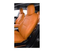KIRYU Seat Covers kit Customized Color Car Seat Covers Highland Leather Interior Front Rear Seat Cushion Protect For Tesla For Mol 3 Y 2019 2020 2021 2022 2023 2024(Orange Sets)