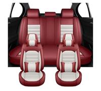 KIRYU Seat Covers kit Universal Auto Accessories Full Set Car Seat Covers For Kadjar For Fluence For Megane 2 4 For Captur Laguna 3 For Duster(Luxury-Red White)