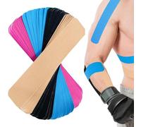 KIRZAX 40 Pieces Waterproof Athletic Tape for Knee Pain Relief, Pre-Cut Waterproof Athletic Tape for Sports, Sports Tape and Permanent Support