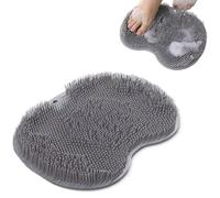 KIRZAX Large Foot Brush, Foot Washer, Bath Massage Pad with Non-Slip Suction Cups, Foot Bath Massager, Shower Foot Wash Mat, Foot Massager for Pedicure, Foot Care Relaxation (Dark Grey)