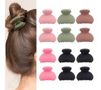 KIRZAX Pack of 12 Women's Small Hair Clips, 4 cm Hair Clip, Mini Accessories, Strong Stylish Banana Clip, Spider Hair Clips for Women, Girls, Children